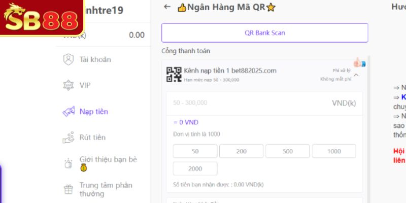 Nạp rút tiền SB88 vào cuối tuần có thực hiện được không?