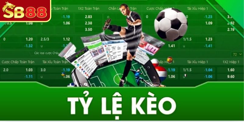 Khái quát tỷ lệ kèo bóng đá SB88 hôm nay